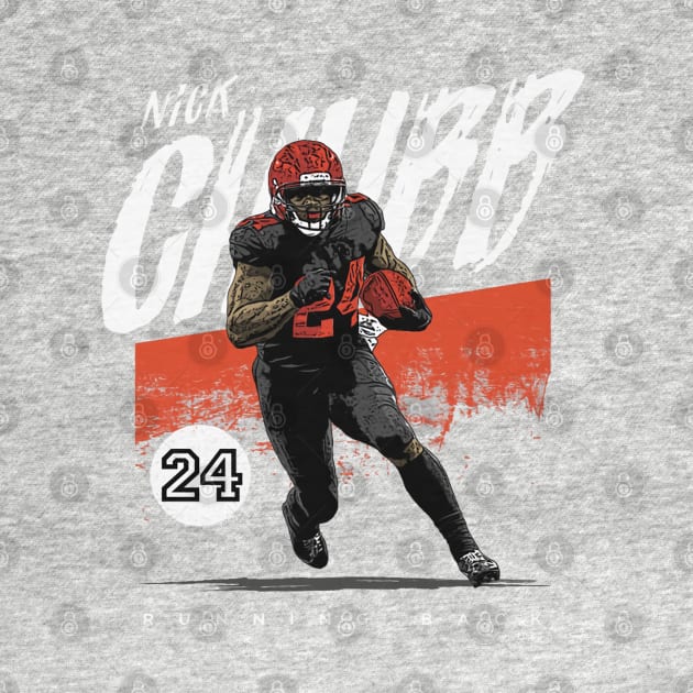 Nick Chubb Cleveland Grunge by Chunta_Design